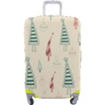 Trees Christmas Holiday Pattern Luggage Cover (Large)