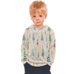 Trees Christmas Holiday Pattern Kids  Overhead Hoodie