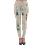 Trees Christmas Holiday Pattern Lightweight Velour Leggings