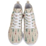 Trees Christmas Holiday Pattern Men s Lightweight High Top Sneakers