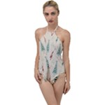 Trees Christmas Holiday Pattern Go with the Flow One Piece Swimsuit