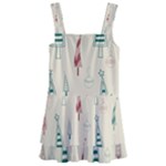 Trees Christmas Holiday Pattern Kids  Layered Skirt Swimsuit