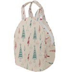 Trees Christmas Holiday Pattern Travel Backpack