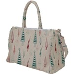 Trees Christmas Holiday Pattern Duffel Travel Bag