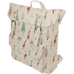 Trees Christmas Holiday Pattern Buckle Up Backpack