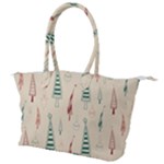 Trees Christmas Holiday Pattern Canvas Shoulder Bag