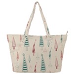 Trees Christmas Holiday Pattern Full Print Shoulder Bag