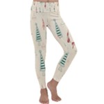 Trees Christmas Holiday Pattern Kids  Lightweight Velour Classic Yoga Leggings