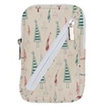 Trees Christmas Holiday Pattern Belt Pouch Bag (Small)