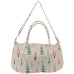 Trees Christmas Holiday Pattern Removable Strap Handbag