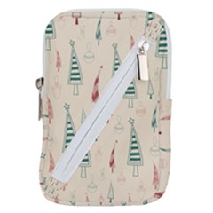 Trees Christmas Holiday Pattern Belt Pouch Bag (Large) from ArtsNow.com