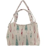 Trees Christmas Holiday Pattern Double Compartment Shoulder Bag