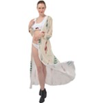 Trees Christmas Holiday Pattern Maxi Chiffon Beach Wrap