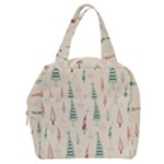 Trees Christmas Holiday Pattern Boxy Hand Bag