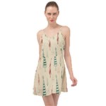 Trees Christmas Holiday Pattern Summer Time Chiffon Dress