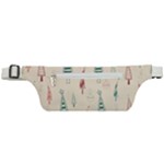 Trees Christmas Holiday Pattern Active Waist Bag