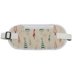 Trees Christmas Holiday Pattern Rounded Waist Pouch