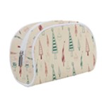 Trees Christmas Holiday Pattern Make Up Case (Small)