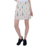 Trees Christmas Holiday Pattern Tennis Skirt