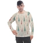 Trees Christmas Holiday Pattern Men s Pique Long Sleeve T-Shirt