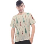 Trees Christmas Holiday Pattern Men s Sport Top