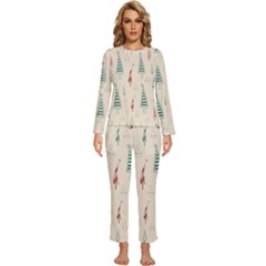 Womens  Long Sleeve Lightweight Pajamas Set 