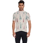 Trees Christmas Holiday Pattern Men s Short Sleeve Cycling Jersey