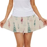 Trees Christmas Holiday Pattern Women s Skort