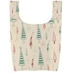 Trees Christmas Holiday Pattern Foldable Shopping Bag