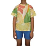 Citrus Fruit Healthy Vitamin Kids  Short Sleeve Swimwear