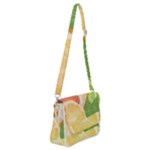 Citrus Fruit Healthy Vitamin Shoulder Bag with Back Zipper