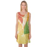 Citrus Fruit Healthy Vitamin Sleeveless Satin Nightdress