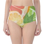 Citrus Fruit Healthy Vitamin Classic High-Waist Bikini Bottoms