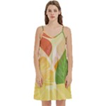 Citrus Fruit Healthy Vitamin Mini Camis Dress With Pockets