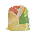 Citrus Fruit Healthy Vitamin Drawstring Pouch (XL)