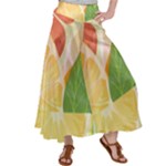 Citrus Fruit Healthy Vitamin Women s Satin Palazzo Pants