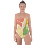 Citrus Fruit Healthy Vitamin Tie Back One Piece Swimsuit