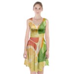 Citrus Fruit Healthy Vitamin Racerback Midi Dress