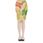 Citrus Fruit Healthy Vitamin Midi Wrap Pencil Skirt