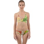 Citrus Fruit Healthy Vitamin Wrap Around Bikini Set