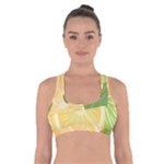 Citrus Fruit Healthy Vitamin Cross Back Sports Bra