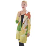 Citrus Fruit Healthy Vitamin Hooded Pocket Cardigan