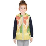 Citrus Fruit Healthy Vitamin Kids  Hooded Puffer Vest