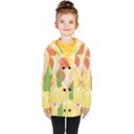 Citrus Fruit Healthy Vitamin Kids  Double Breasted Button Coat