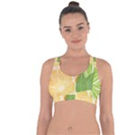 Citrus Fruit Healthy Vitamin Cross String Back Sports Bra