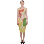 Citrus Fruit Healthy Vitamin Sleeveless Pencil Dress