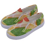 Citrus Fruit Healthy Vitamin Kids  Canvas Slip Ons