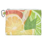 Citrus Fruit Healthy Vitamin Canvas Cosmetic Bag (XL)