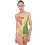 Citrus Fruit Healthy Vitamin Classic One Shoulder Swimsuit