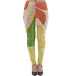 Citrus Fruit Healthy Vitamin Lightweight Velour Leggings